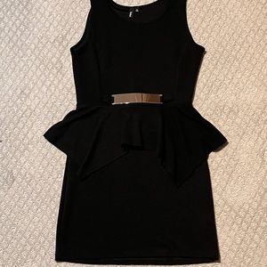 Peplum spandex dress